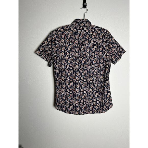 J Crew Men’s Floral Button Down Organic Cotton Shirt Classic Fit Medium - Picture 4 of 5